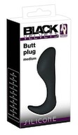 Black Velvet Silicone Butt Plug Medium