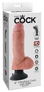 8“ Vibrating Cock with Balls