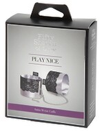 Play Nice Satin & Lace Wrist Cuffs