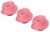 Heads Pack of 3 Pink