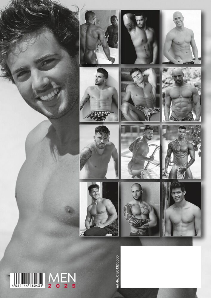 Pin-up Calendar Soft Men 2025 Pack of 10