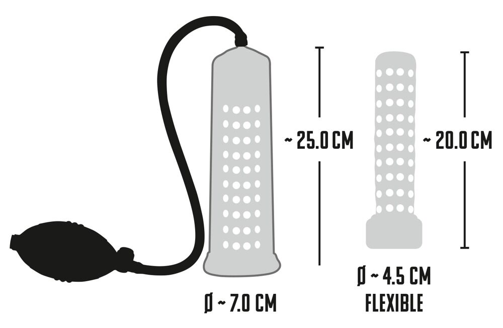 klare Pumpe 10" lang