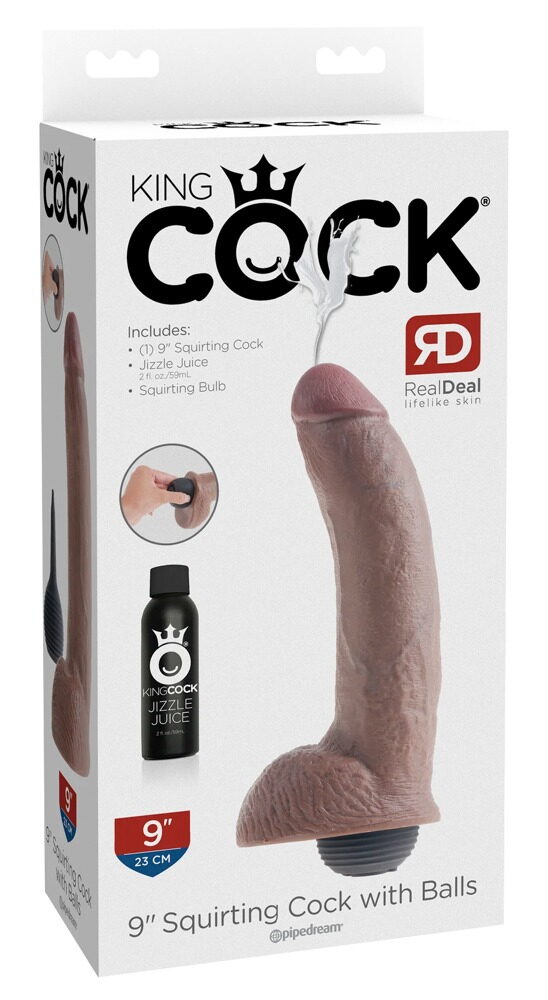 9“ Squirting Cock with Balls