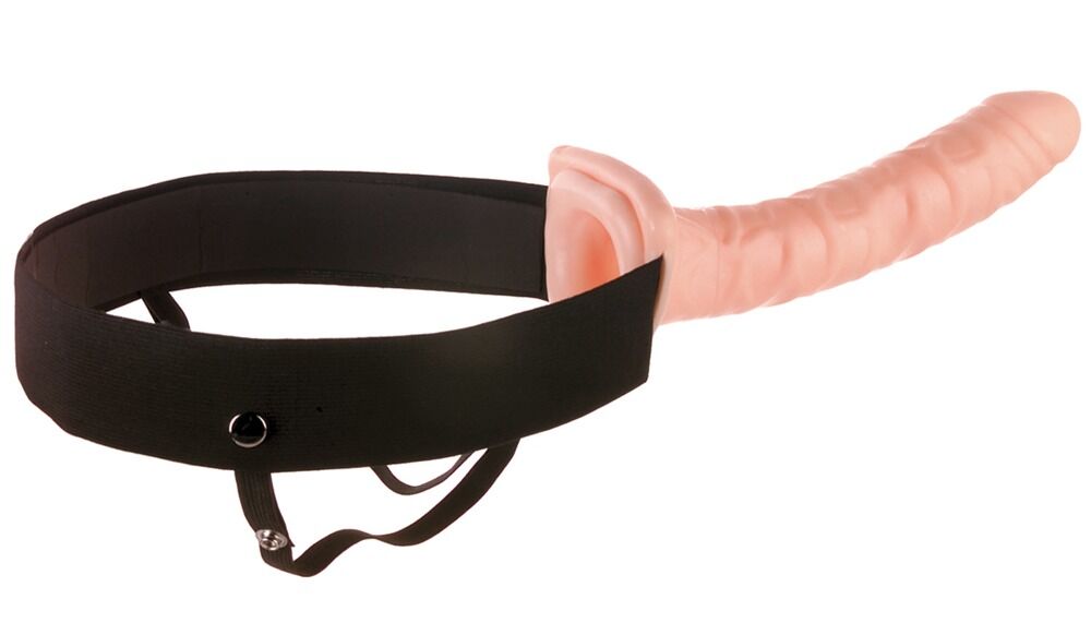 10“ Flesh Hollow Strap-on