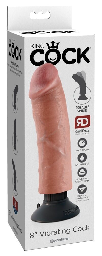 8" Vibrating Cock