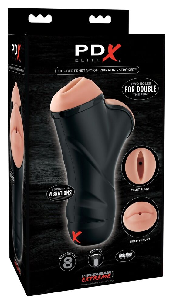 Double Penetration Vibrating Stroker