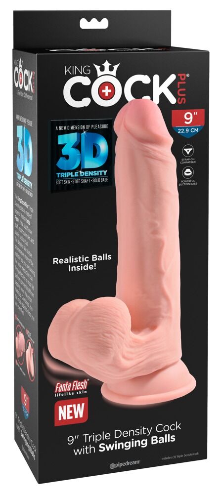 Triple Density Cock with Swinging Balls