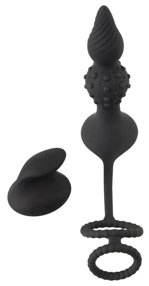 RC Butt Plug with Cock & Ball Rings