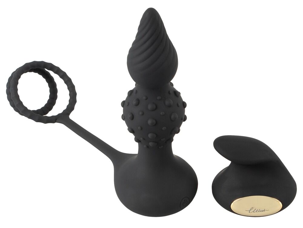 RC Butt Plug with Cock & Ball Rings