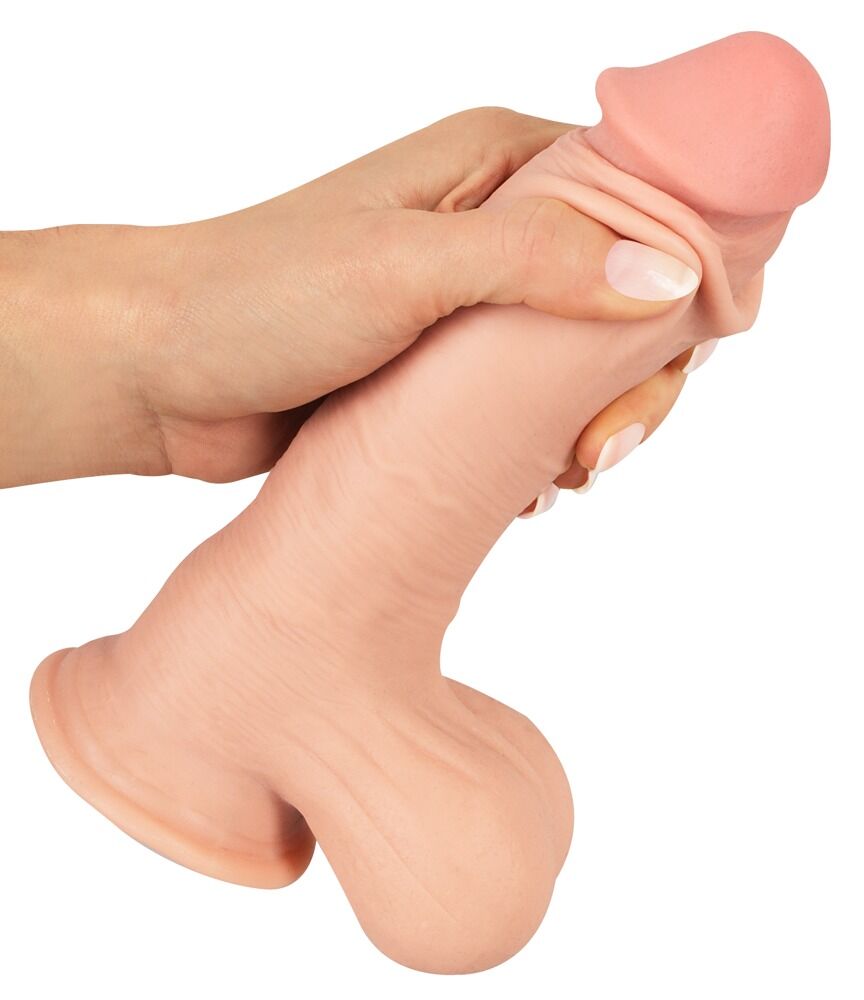 Dildo with moveable Skin