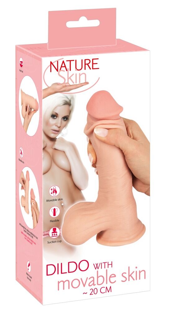 Dildo with moveable Skin