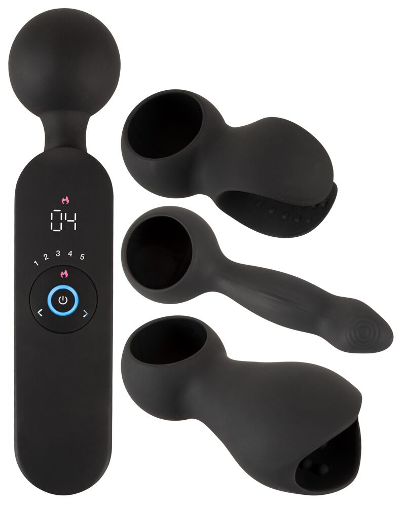 wand vibrator with 3 Attachments