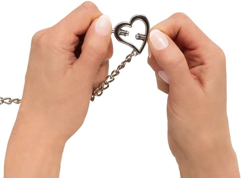 Heart shaped nipple clamps