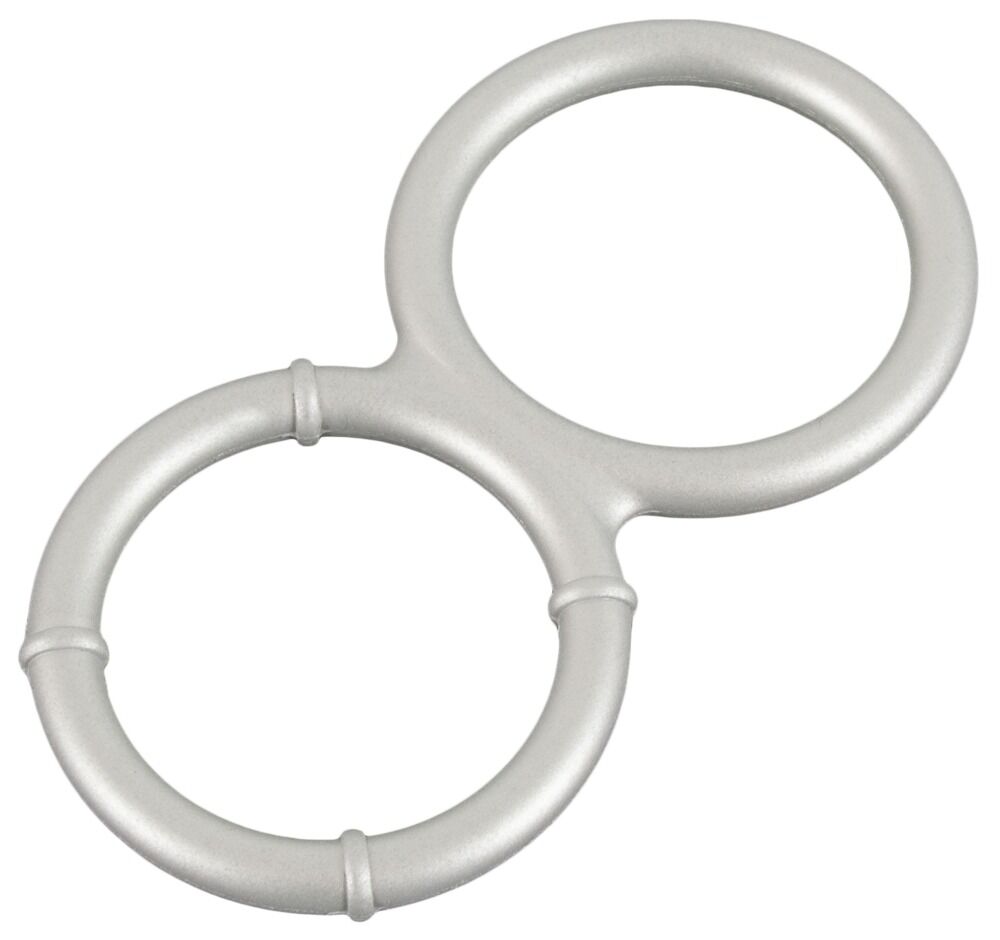 Metallic Silicone cock and ball ring