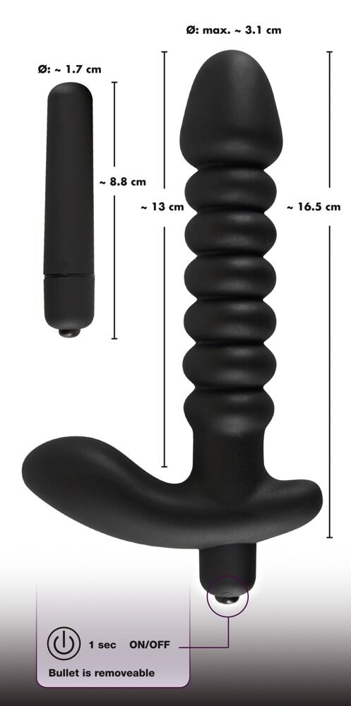 Schwarzer Vibrator