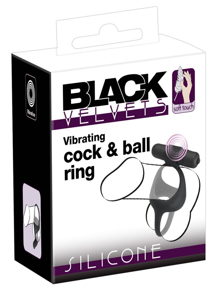 Vibrating cock & ball ring