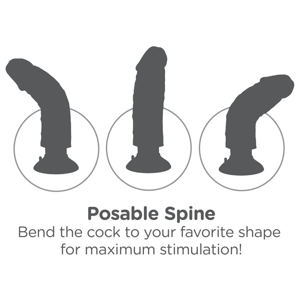 7“ Vibrating Cock with Balls