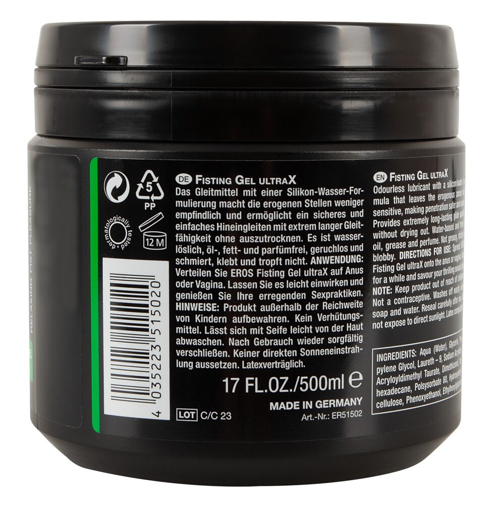 Fisting Gel UltraX 500ml