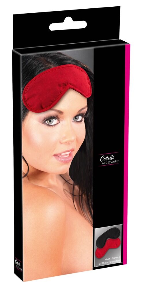 Blindfold Set 2 red/black