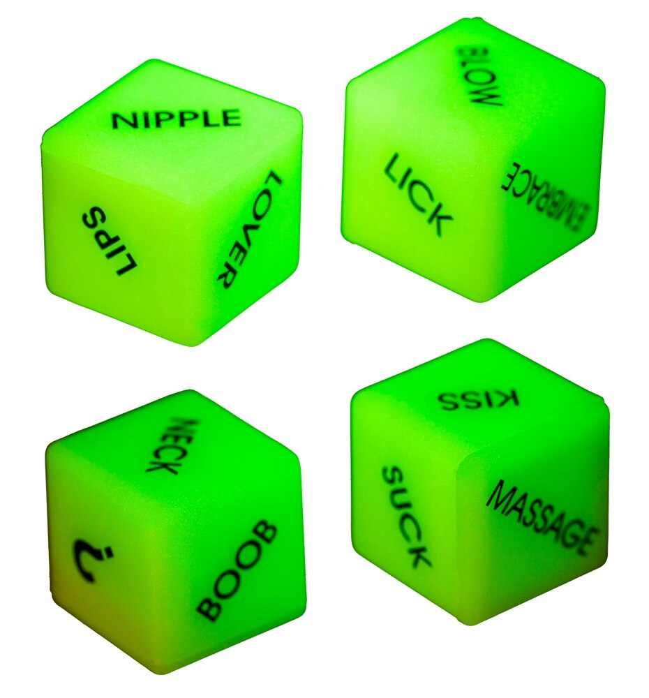 Glow in the Dark Love Dice