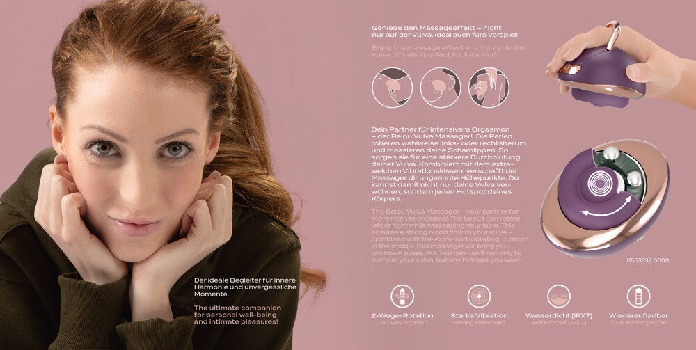 Flyer Belou Rotating Vulva Massager