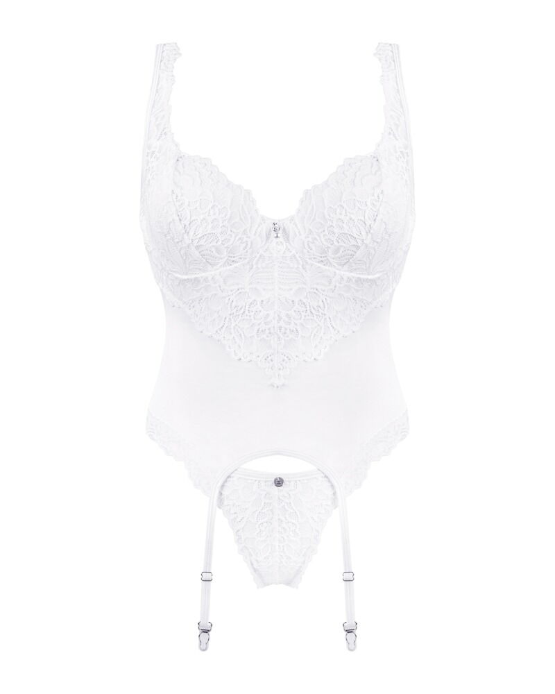 Amor Blanco underwire corset & thong