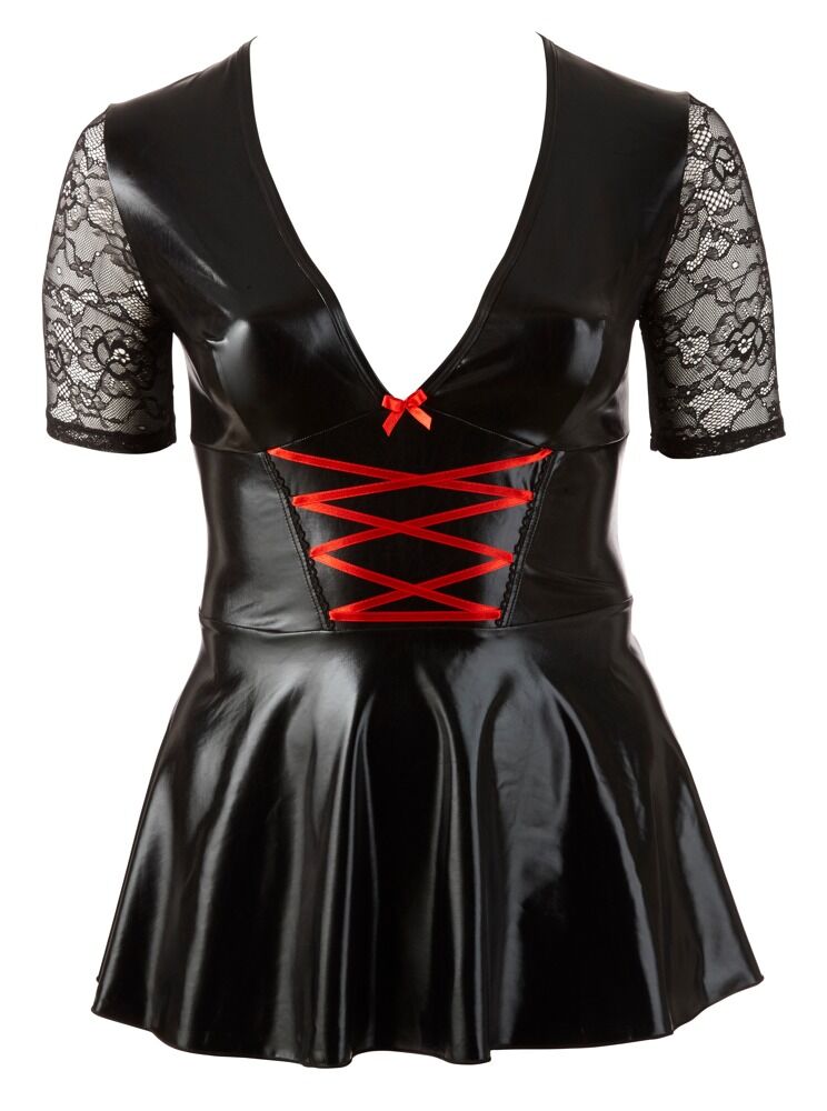 Kleid mit rot XL