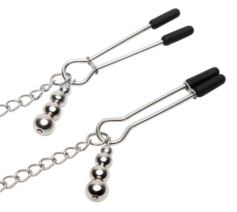 Play Nice Satin Collar & Nipple Clamps