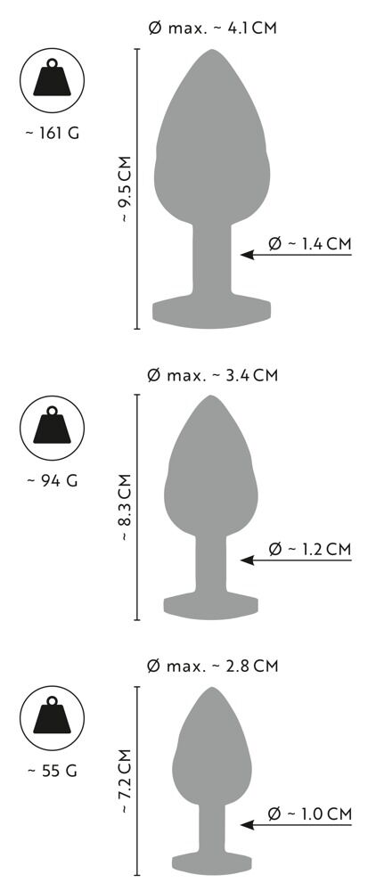 Metal Butt Plug Set