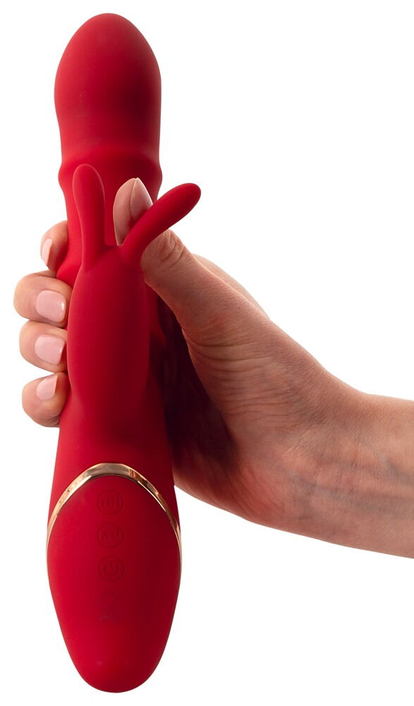 Rabbit Vibrator with 3 Moving Rings