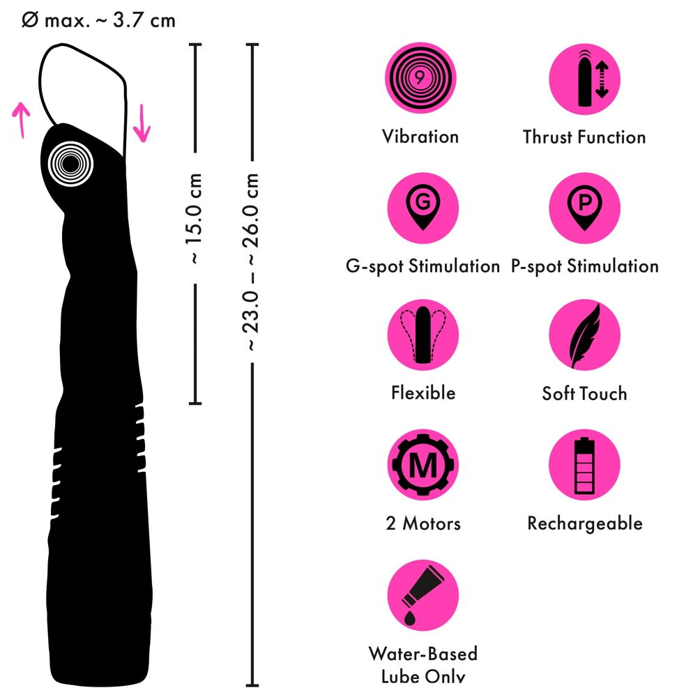 G and P-Spot Thrusting Vibrator